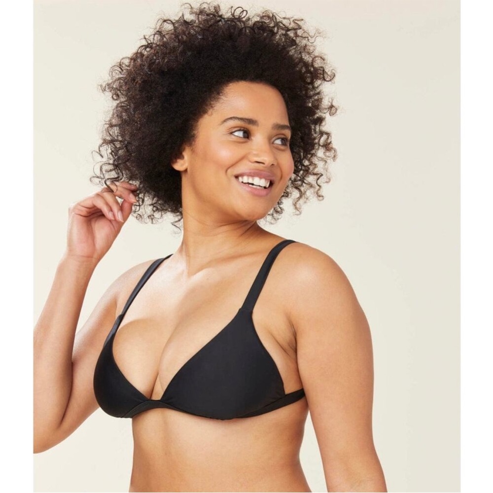NWT Andie Swim Caicos‎ Top Triangle Swim Bikini Black Size XL zq
